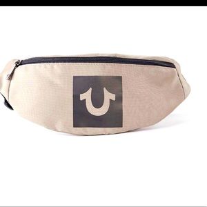 TRUE RELIGION HORSESHOE FANNY PACK- TRAVERTINE
